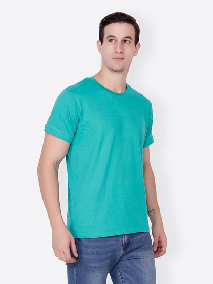 Green Solid Tshirt