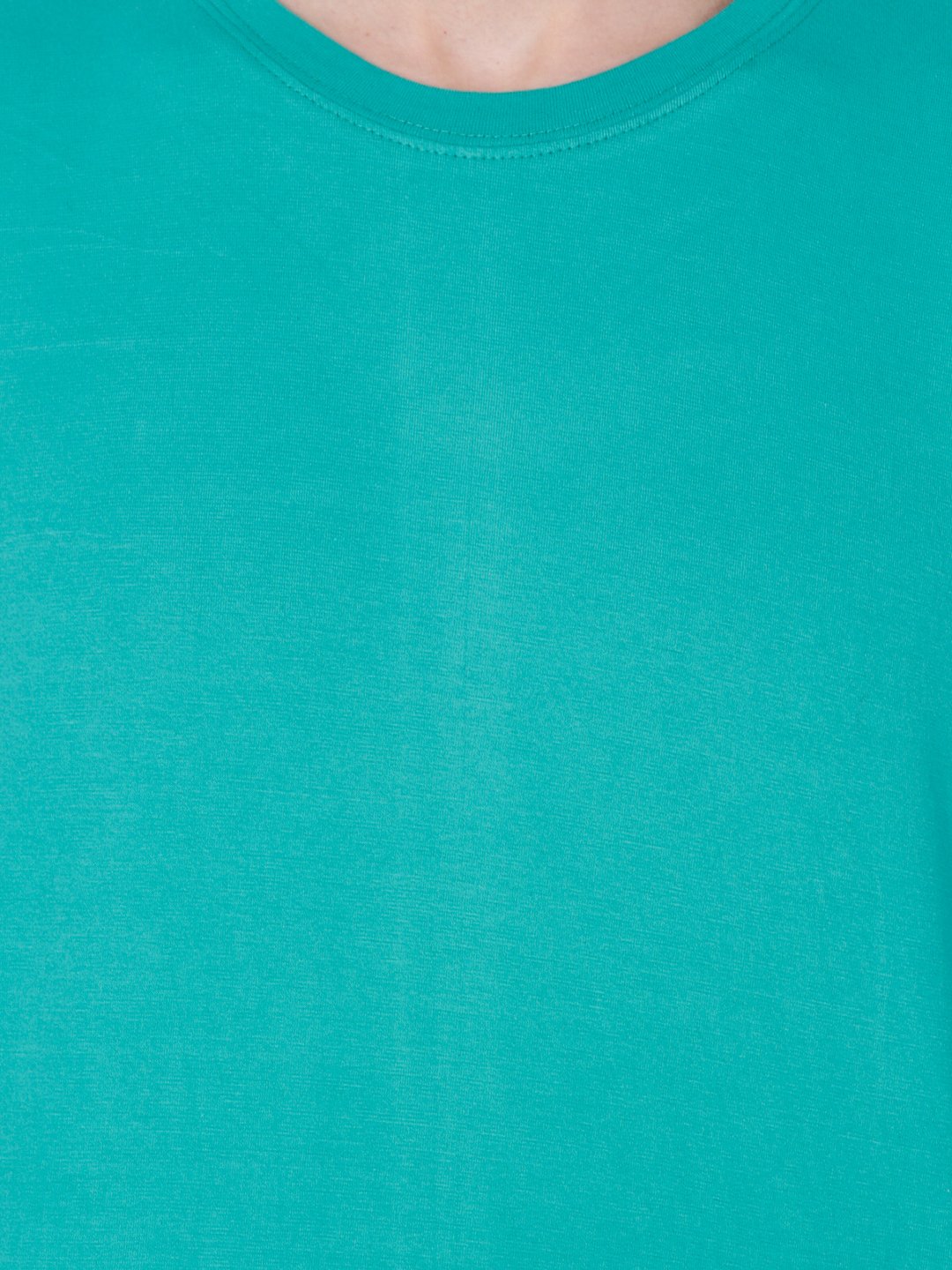 Green Solid Tshirt