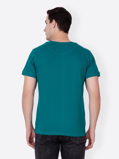 Green Solid Tshirt
