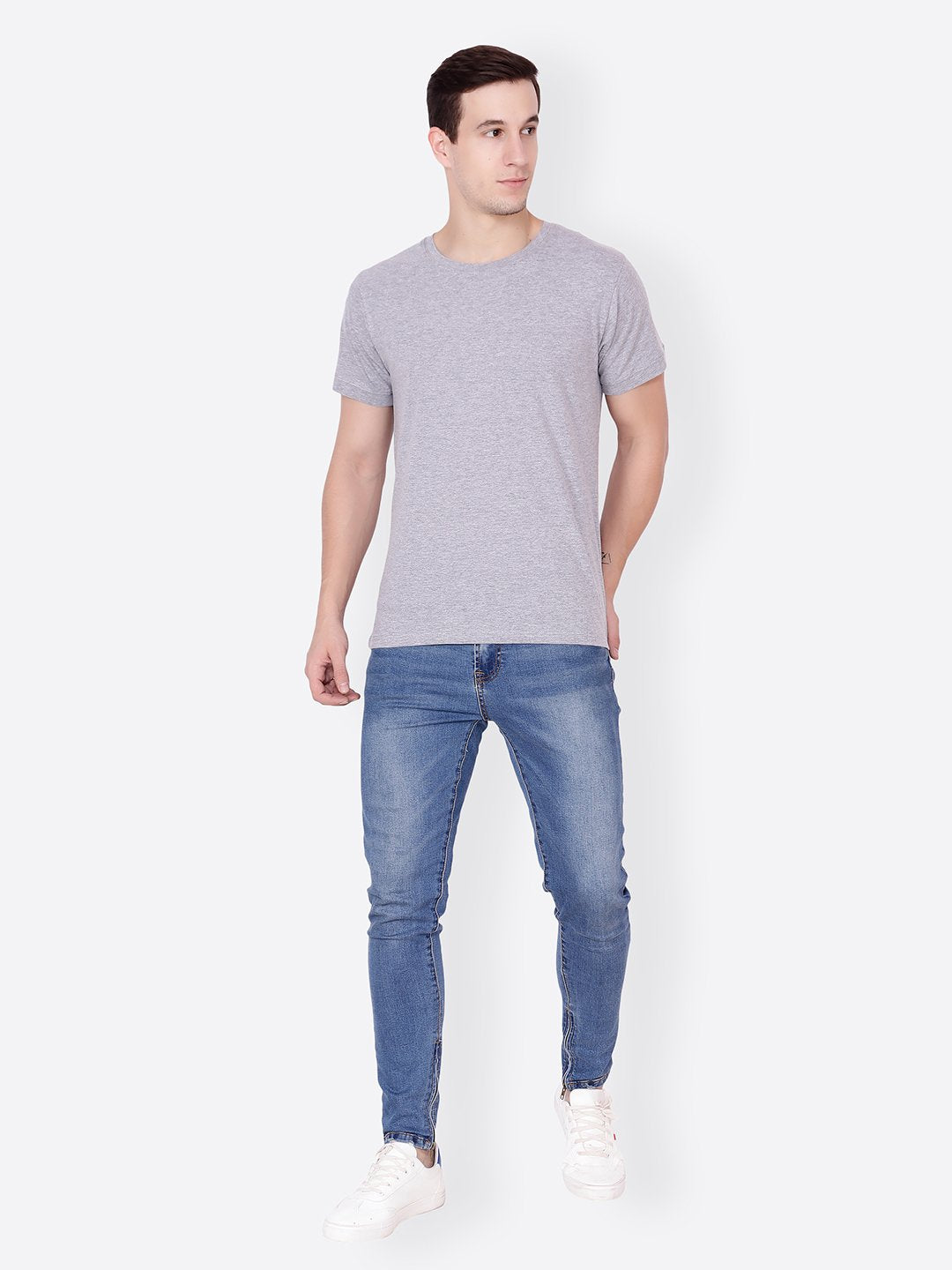 Grey Solid Tshirt