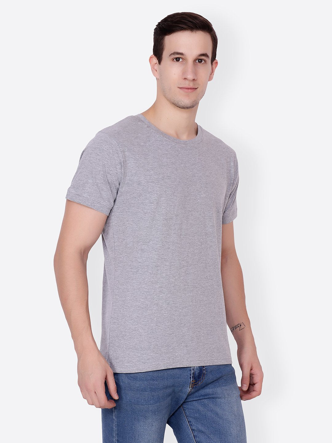 Grey Solid Tshirt