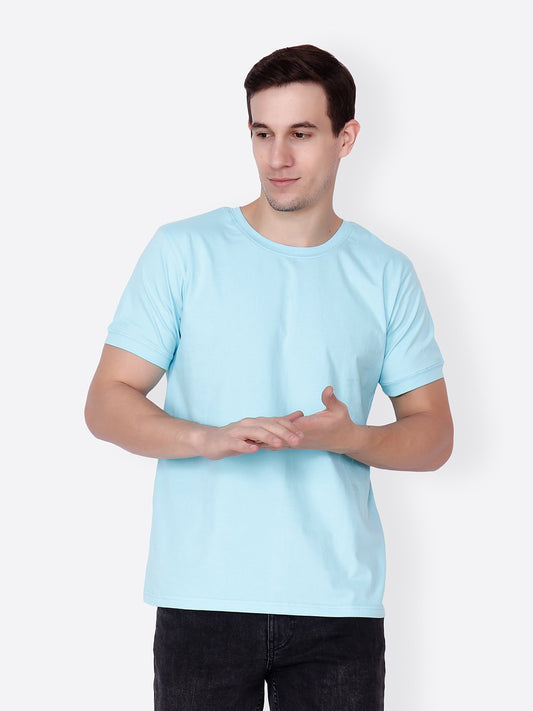 Blue Solid Tshirt