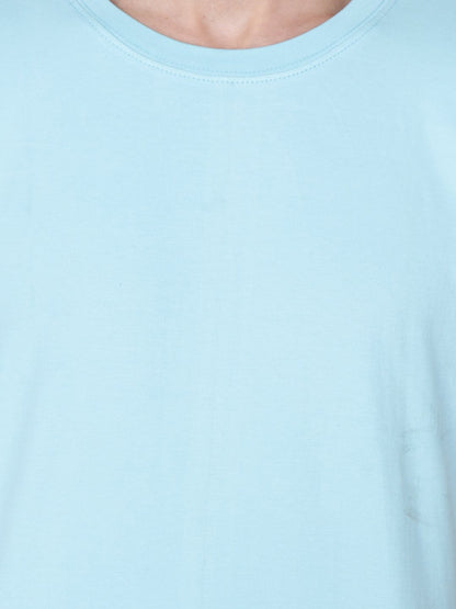 Blue Solid Tshirt