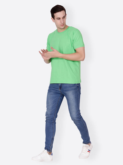 Green Solid Tshirt
