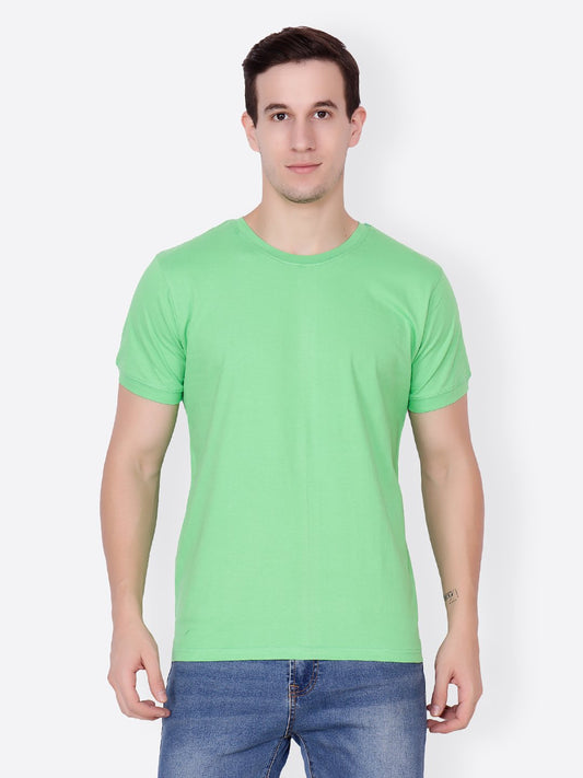 Green Solid Tshirt