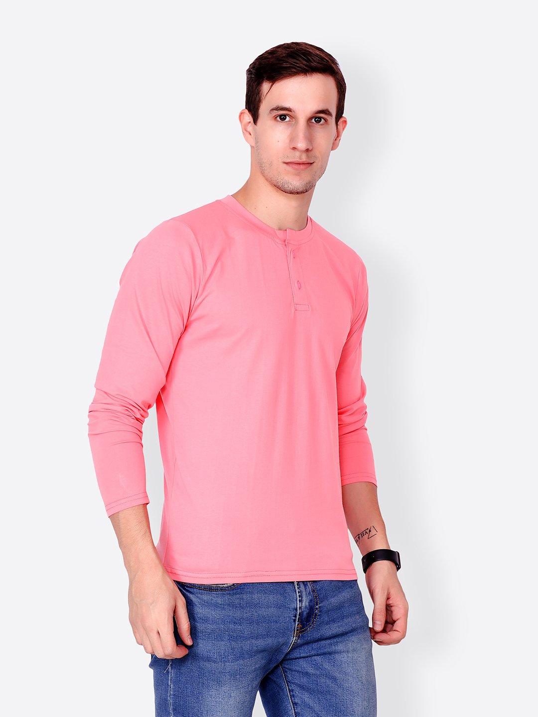 Pink Solid Tshirt