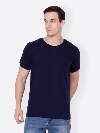 Blue Solid Tshirt