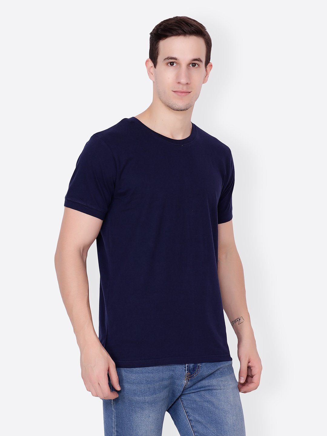 Blue Solid Tshirt