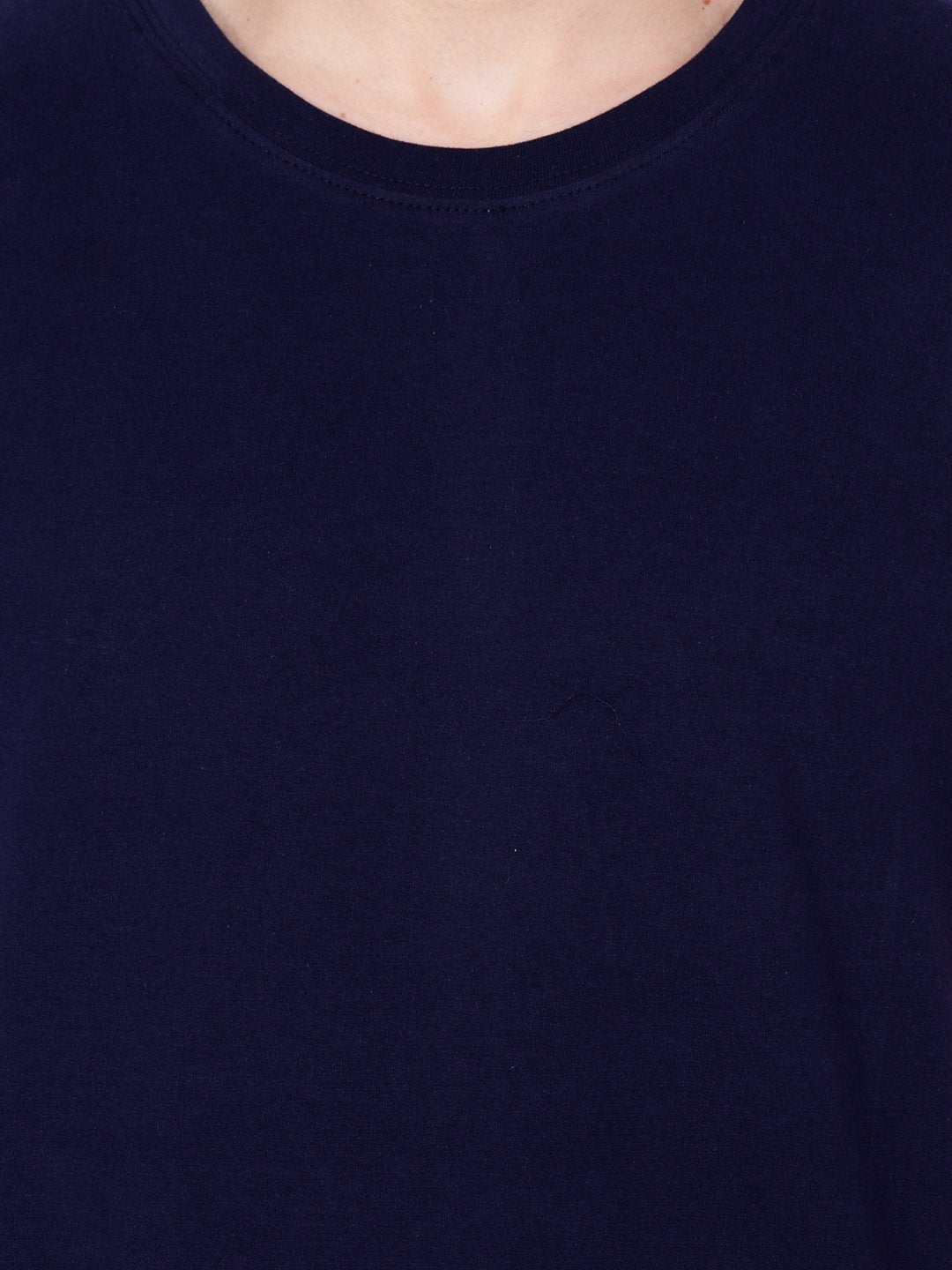 Blue Solid Tshirt