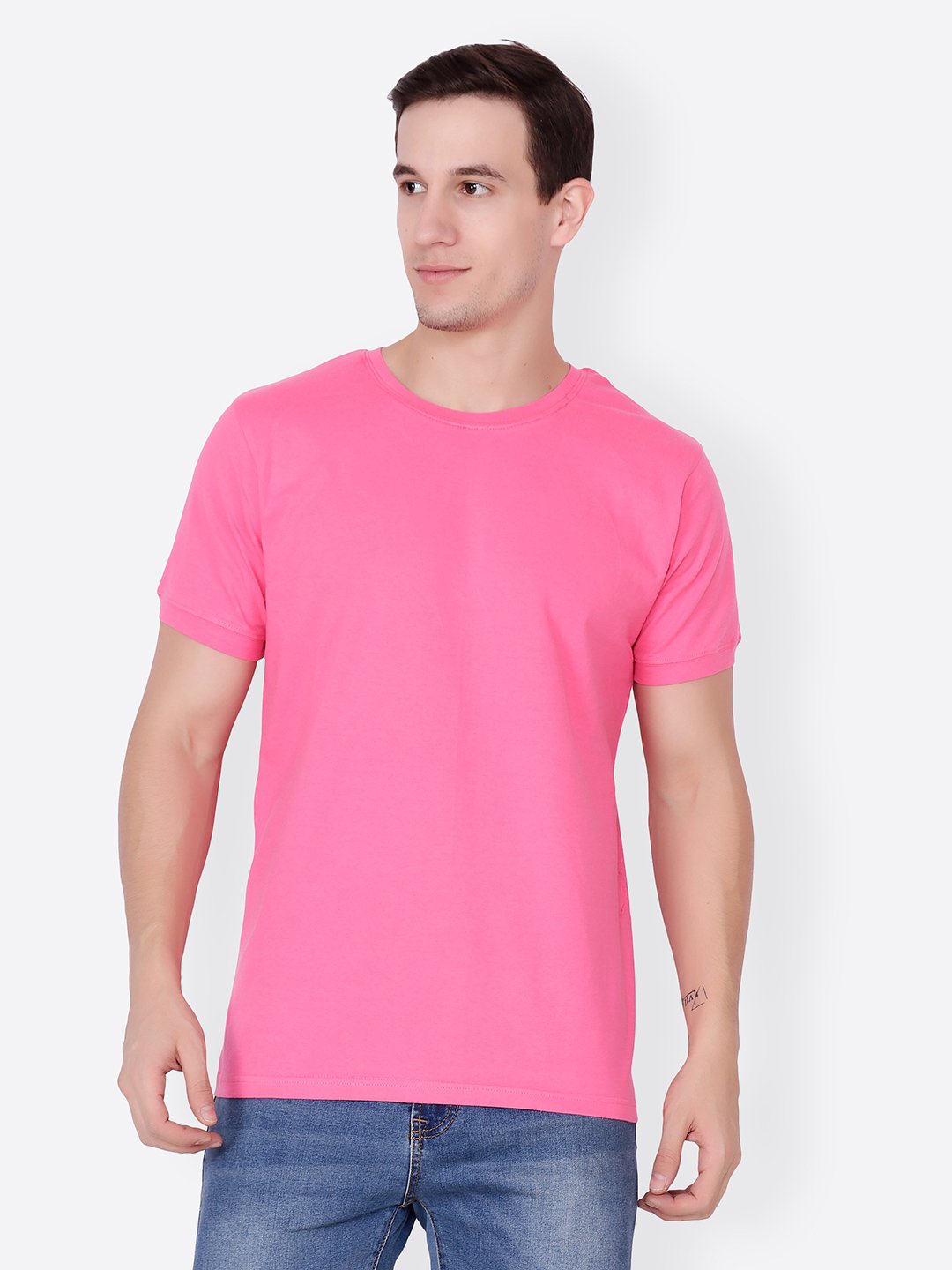 Pink Solid Tshirt
