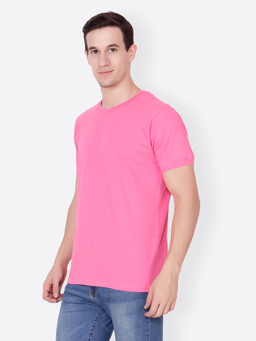 Pink Solid Tshirt