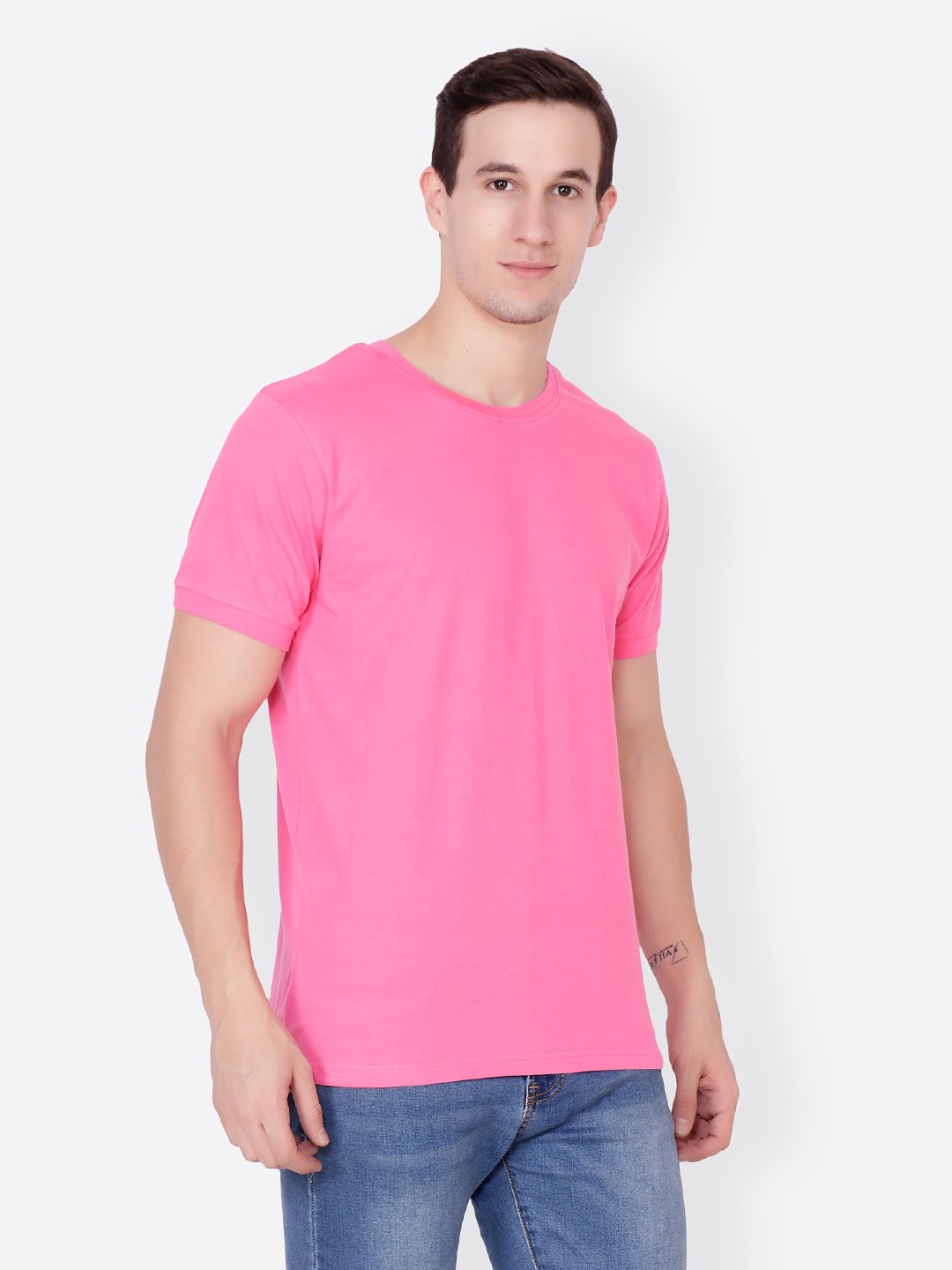 Pink Solid Tshirt