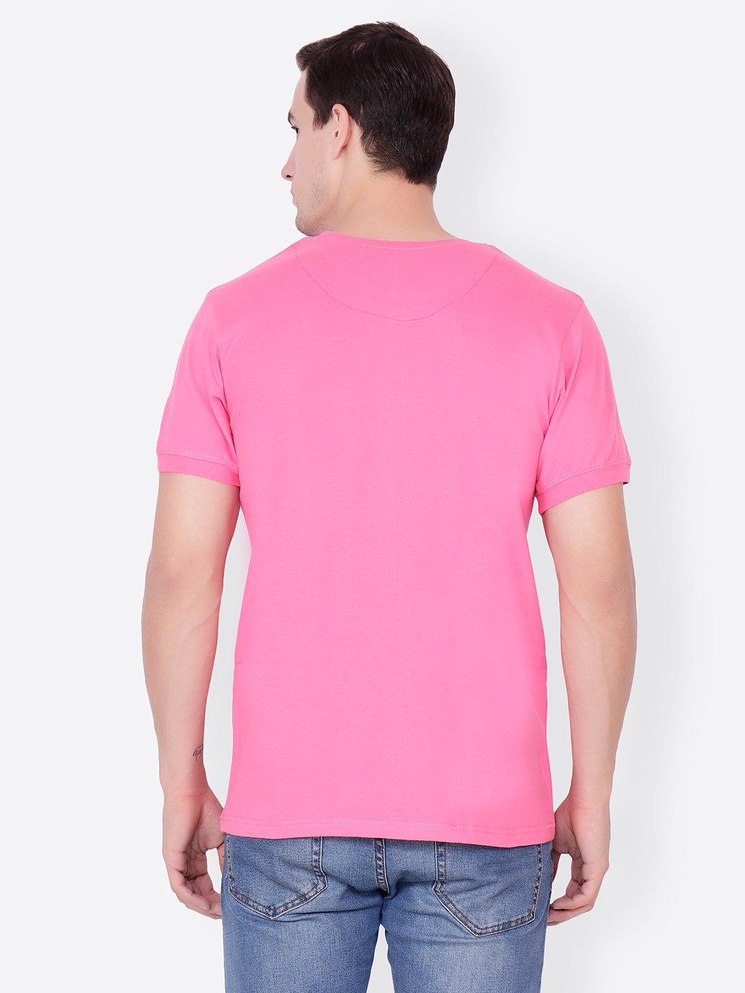 Pink Solid Tshirt