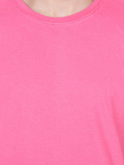 Pink Solid Tshirt