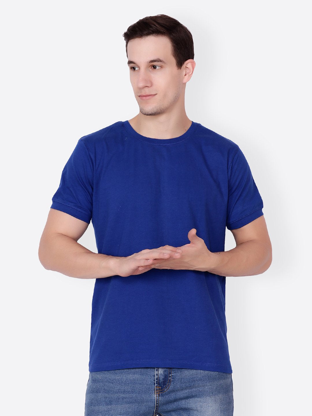 Blue Solid Tshirt