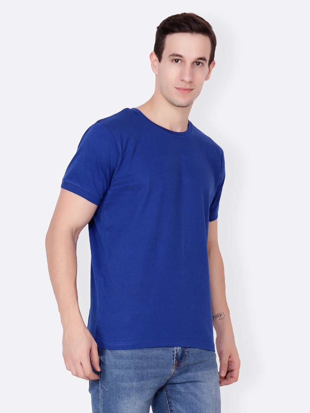 Blue Solid Tshirt
