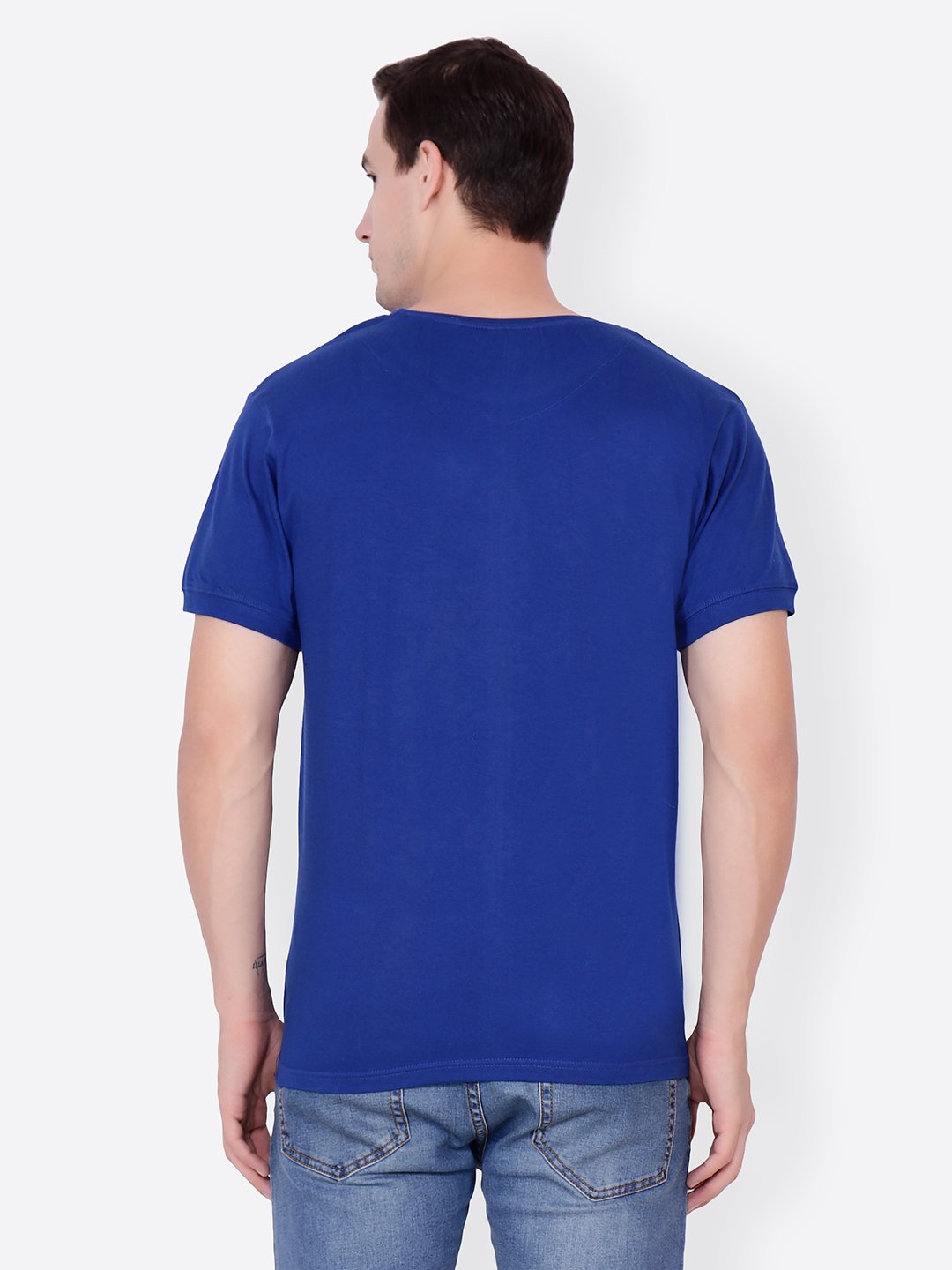 Blue Solid Tshirt