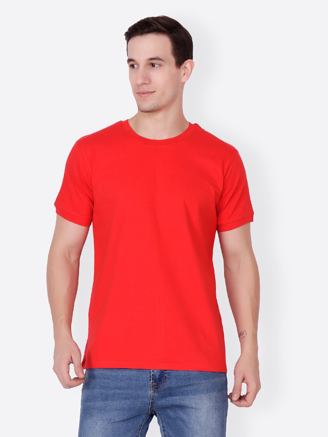Red Solid Tshirt