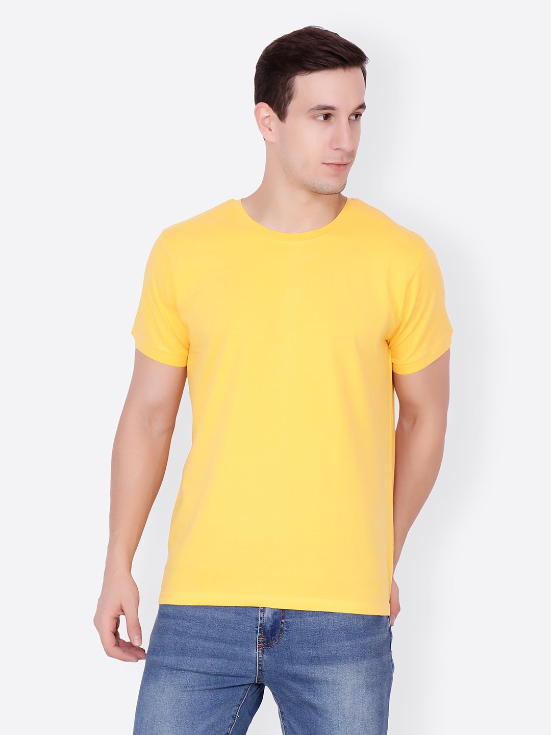 Yellow Solid Tshirt