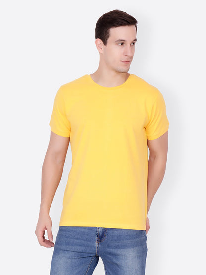 Yellow Solid Tshirt