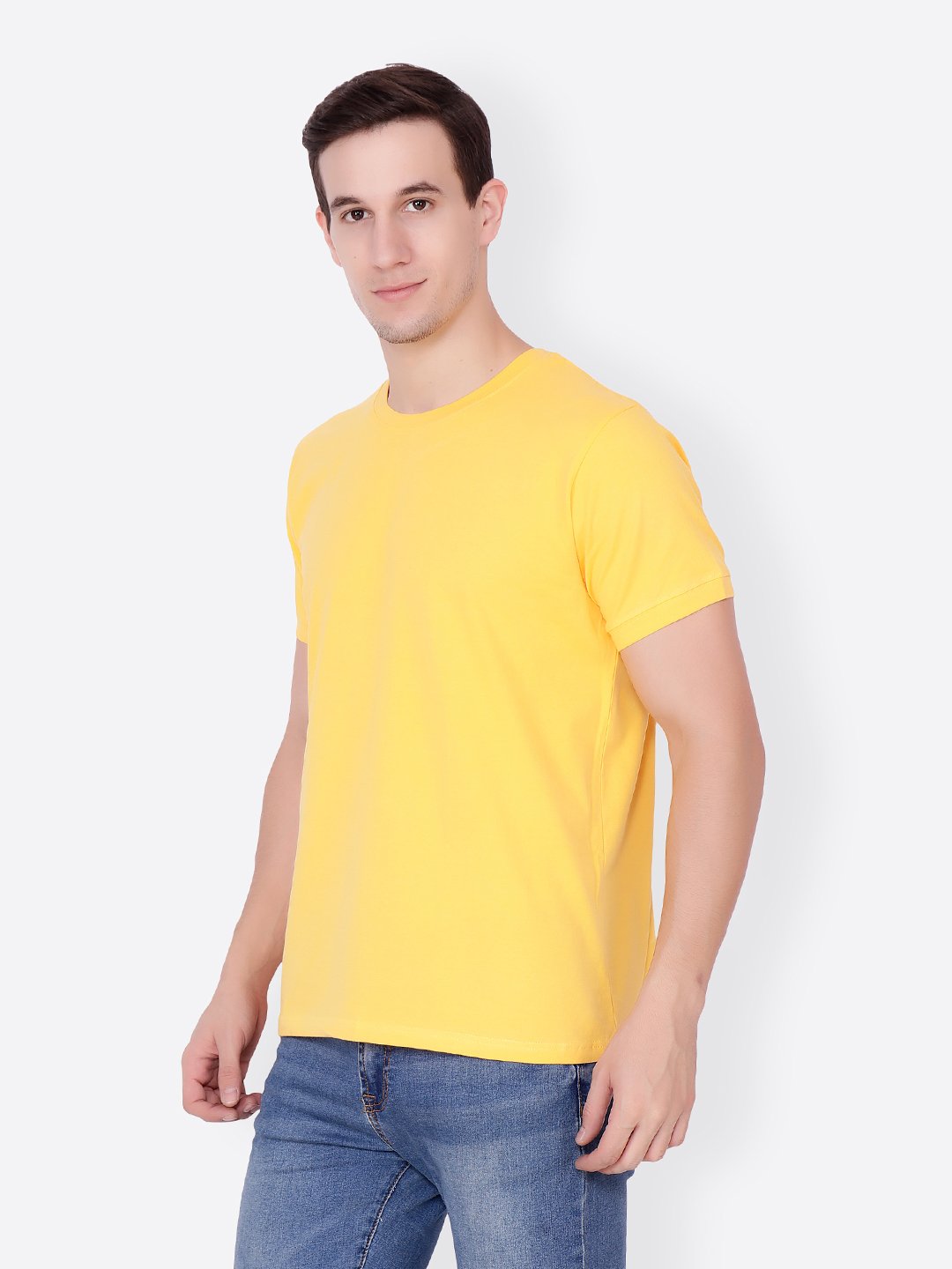 Yellow Solid Tshirt