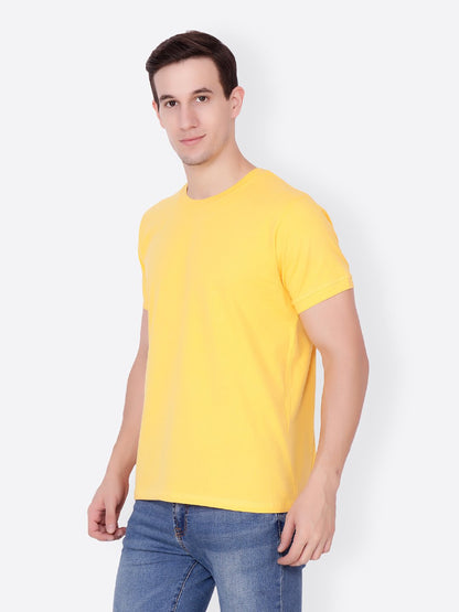 Yellow Solid Tshirt