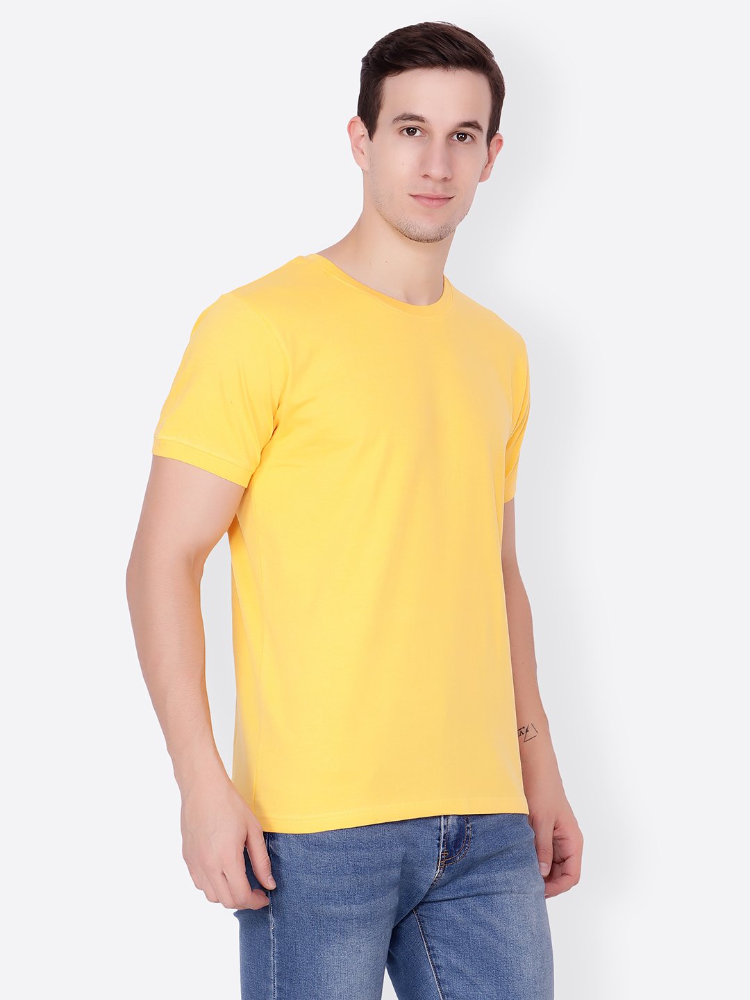 Yellow Solid Tshirt