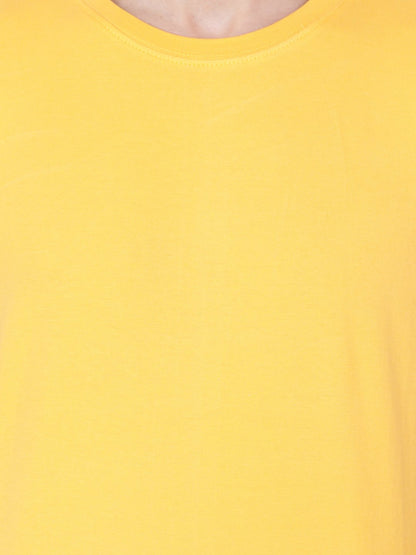 Yellow Solid Tshirt