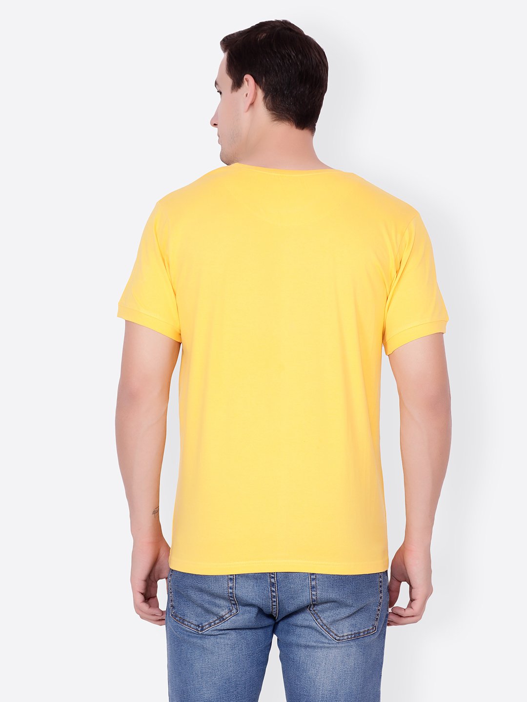 Yellow Solid Tshirt