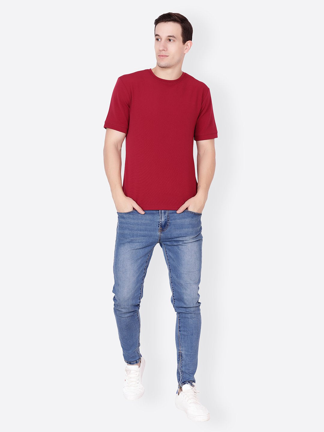 Marron Solid Tshirt