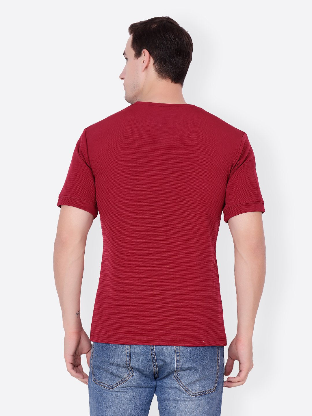 Marron Solid Tshirt