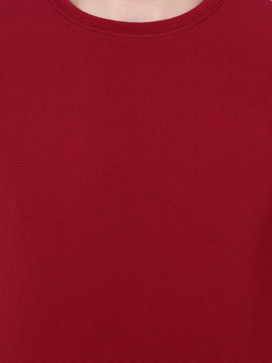 Marron Solid Tshirt