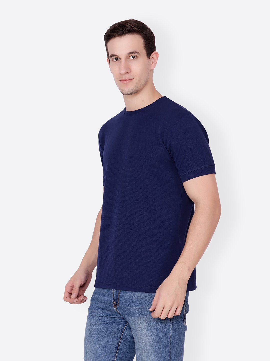 Blue Solid Tshirt