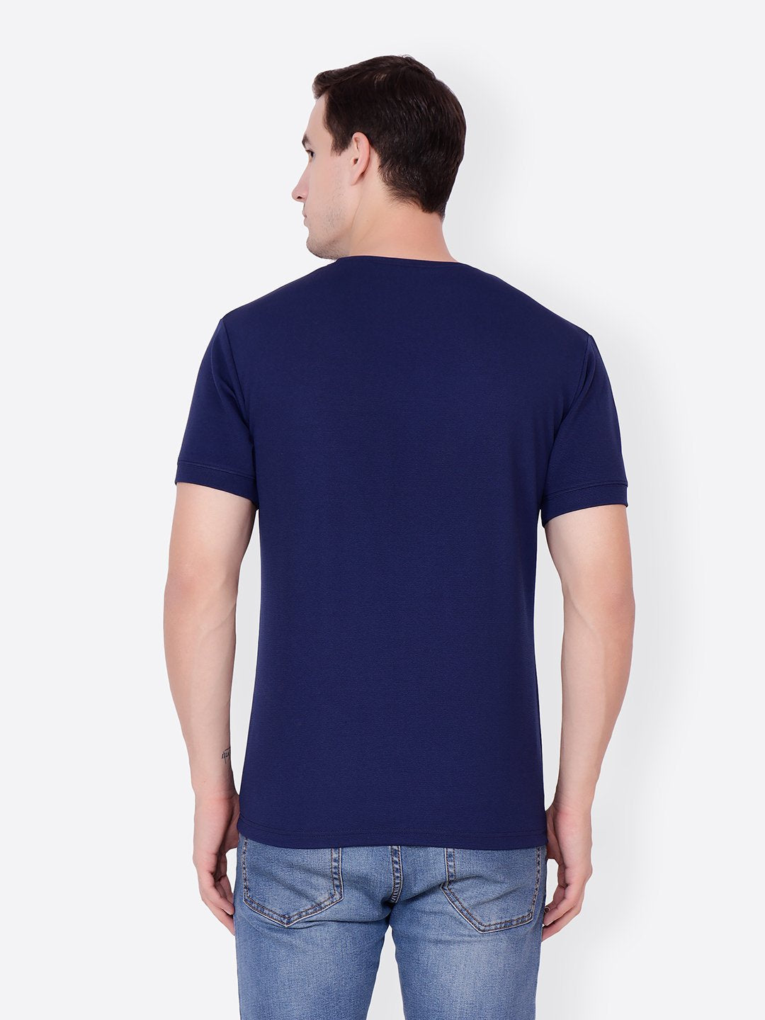 Blue Solid Tshirt