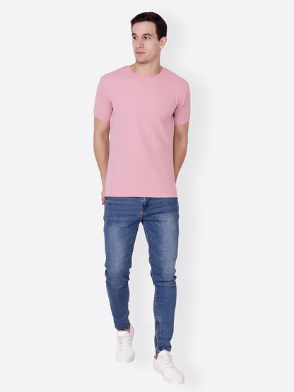 Pink Solid Tshirt