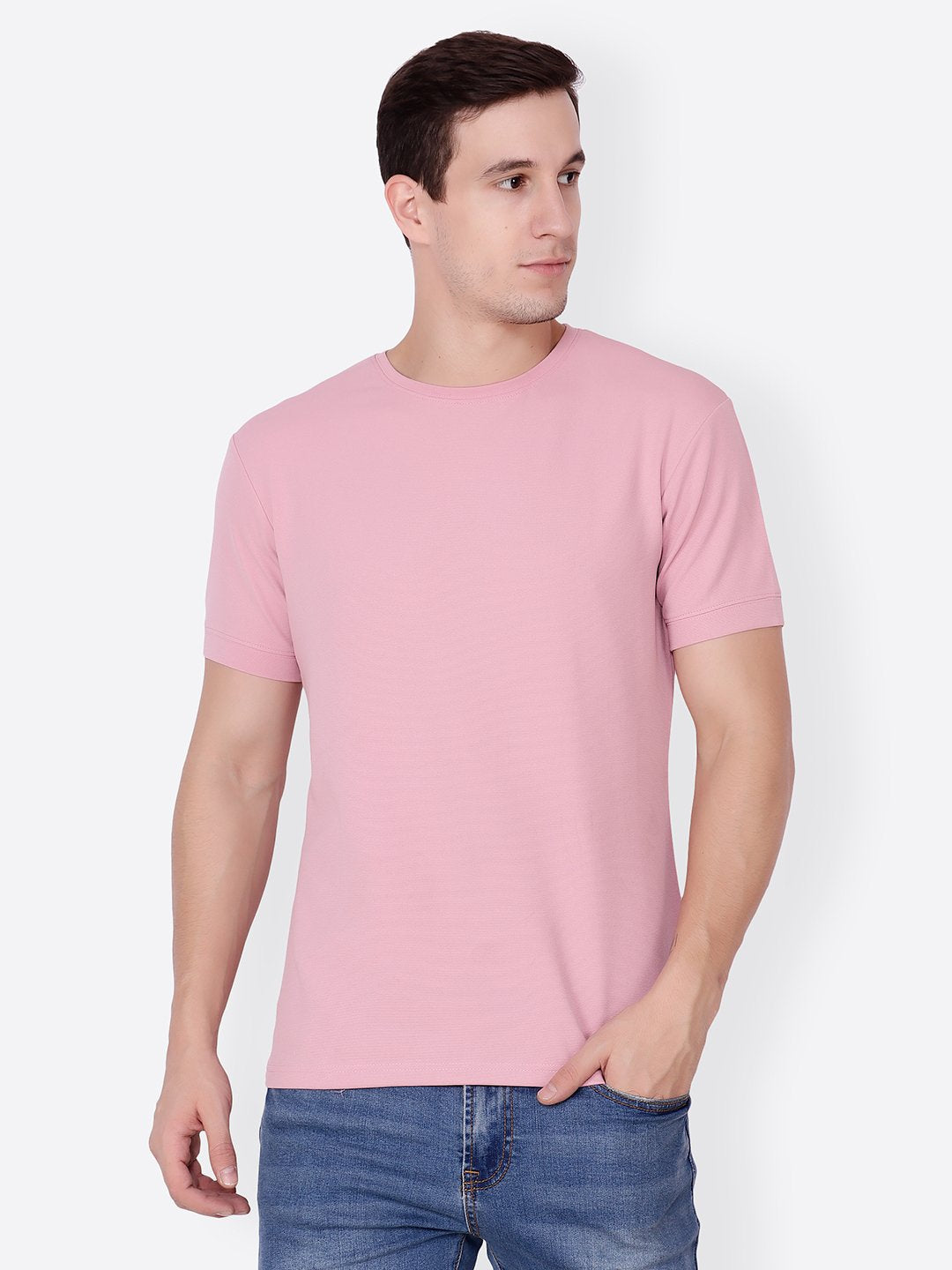 Pink Solid Tshirt