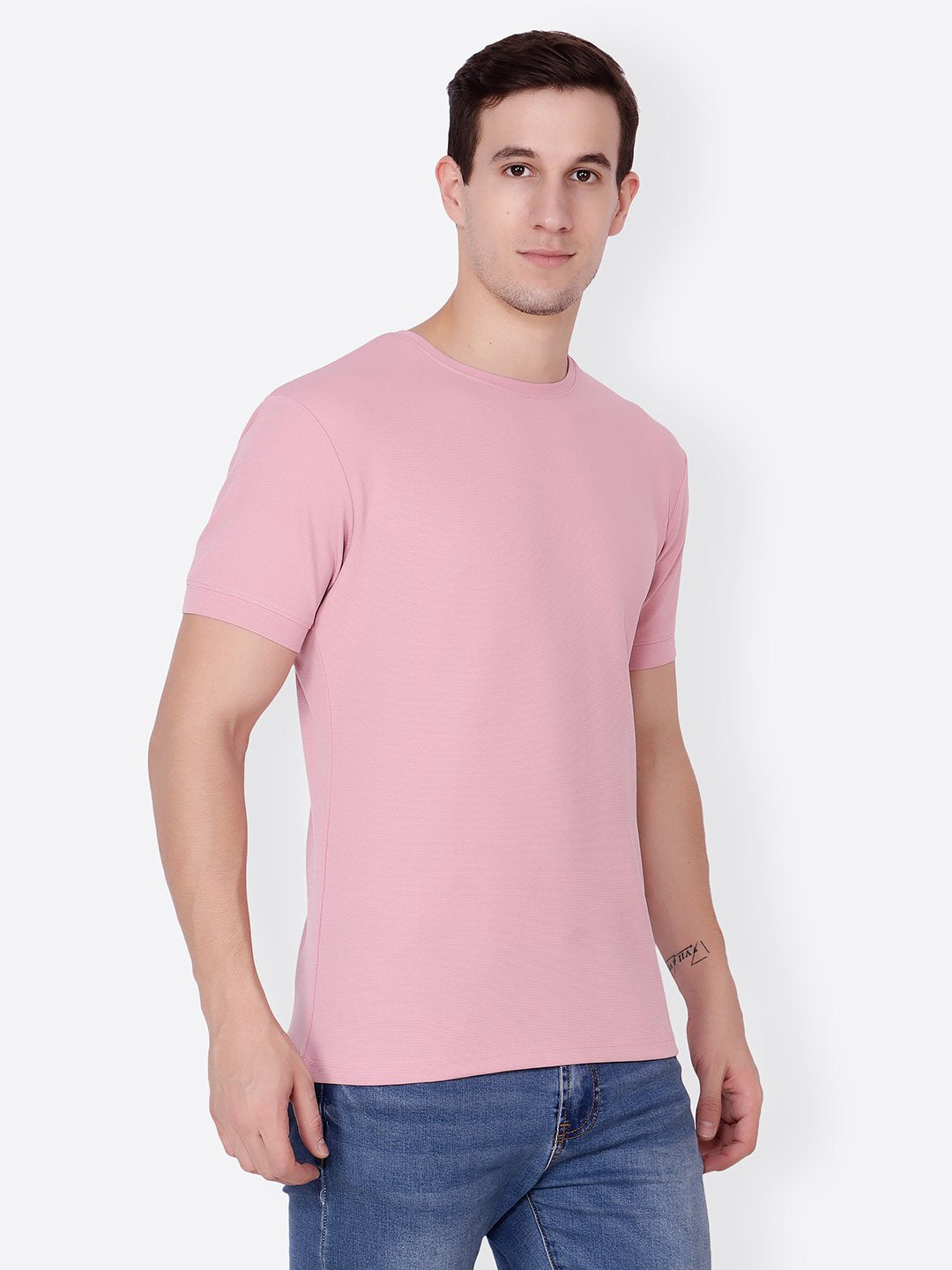 Pink Solid Tshirt