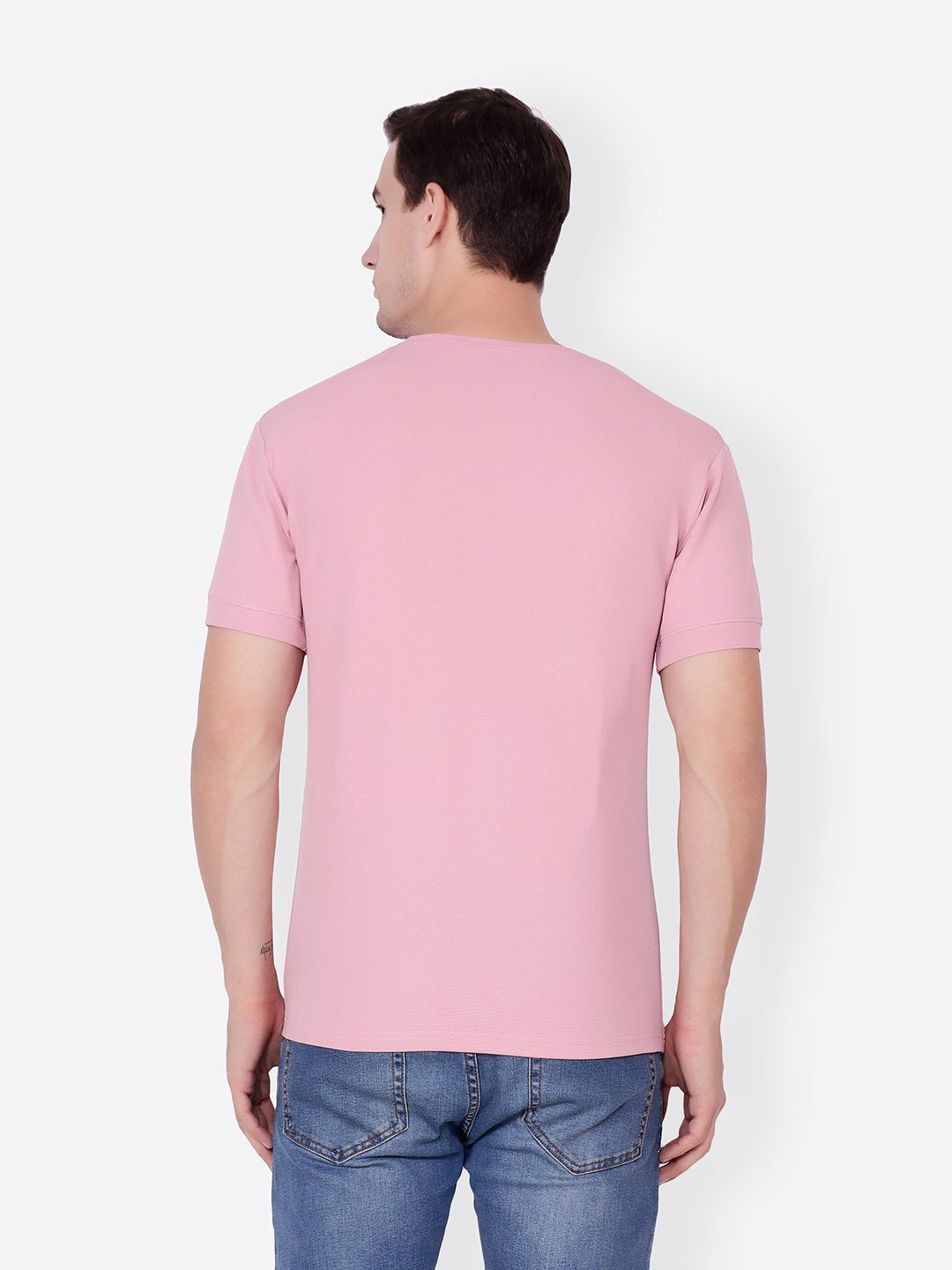 Pink Solid Tshirt