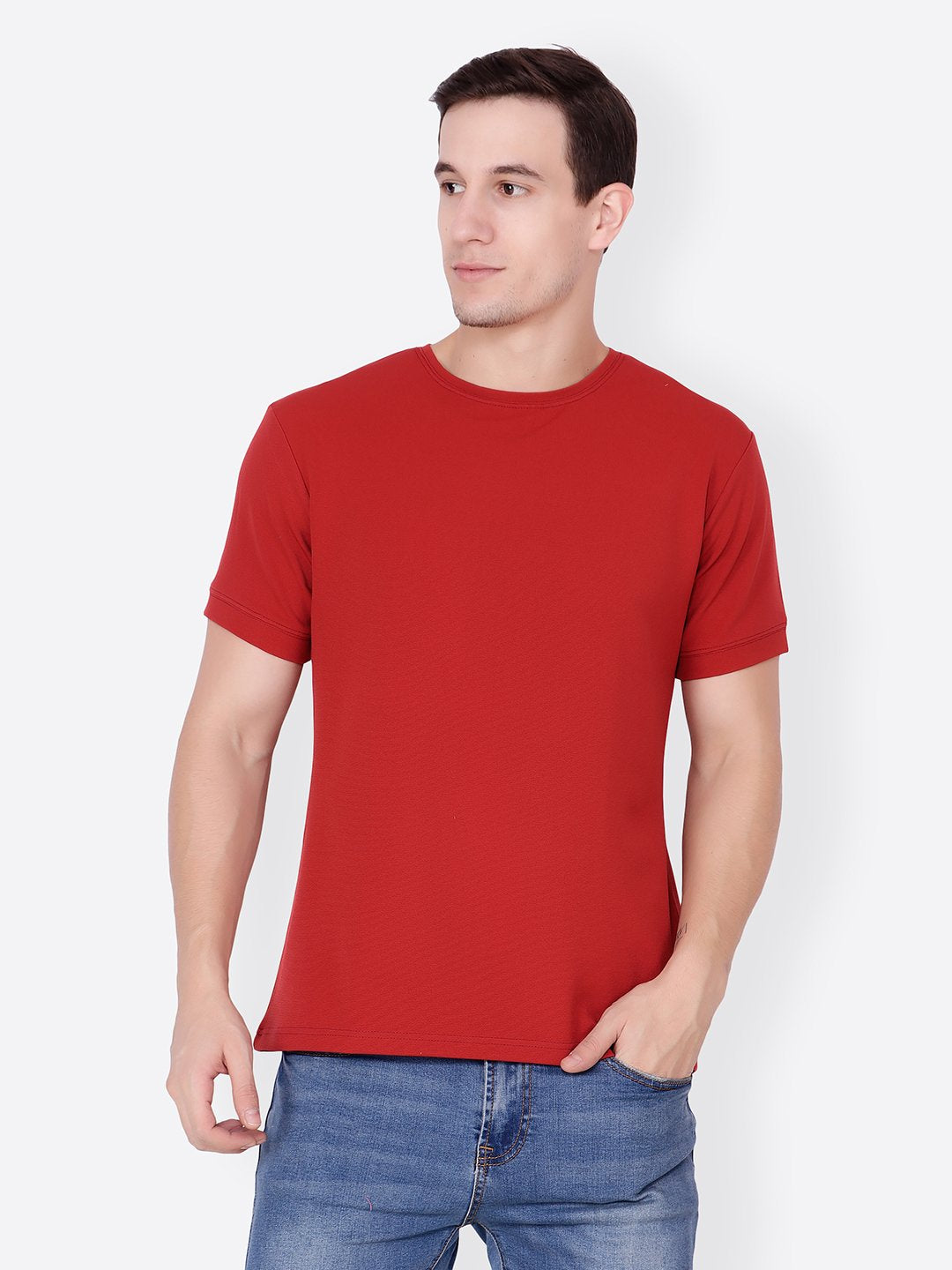 Red Solid Tshirt