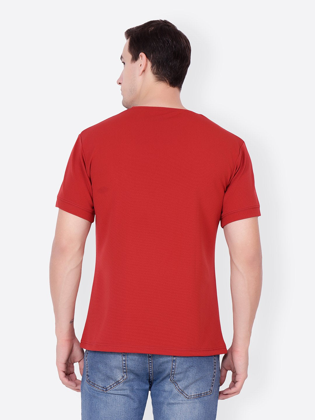 Red Solid Tshirt