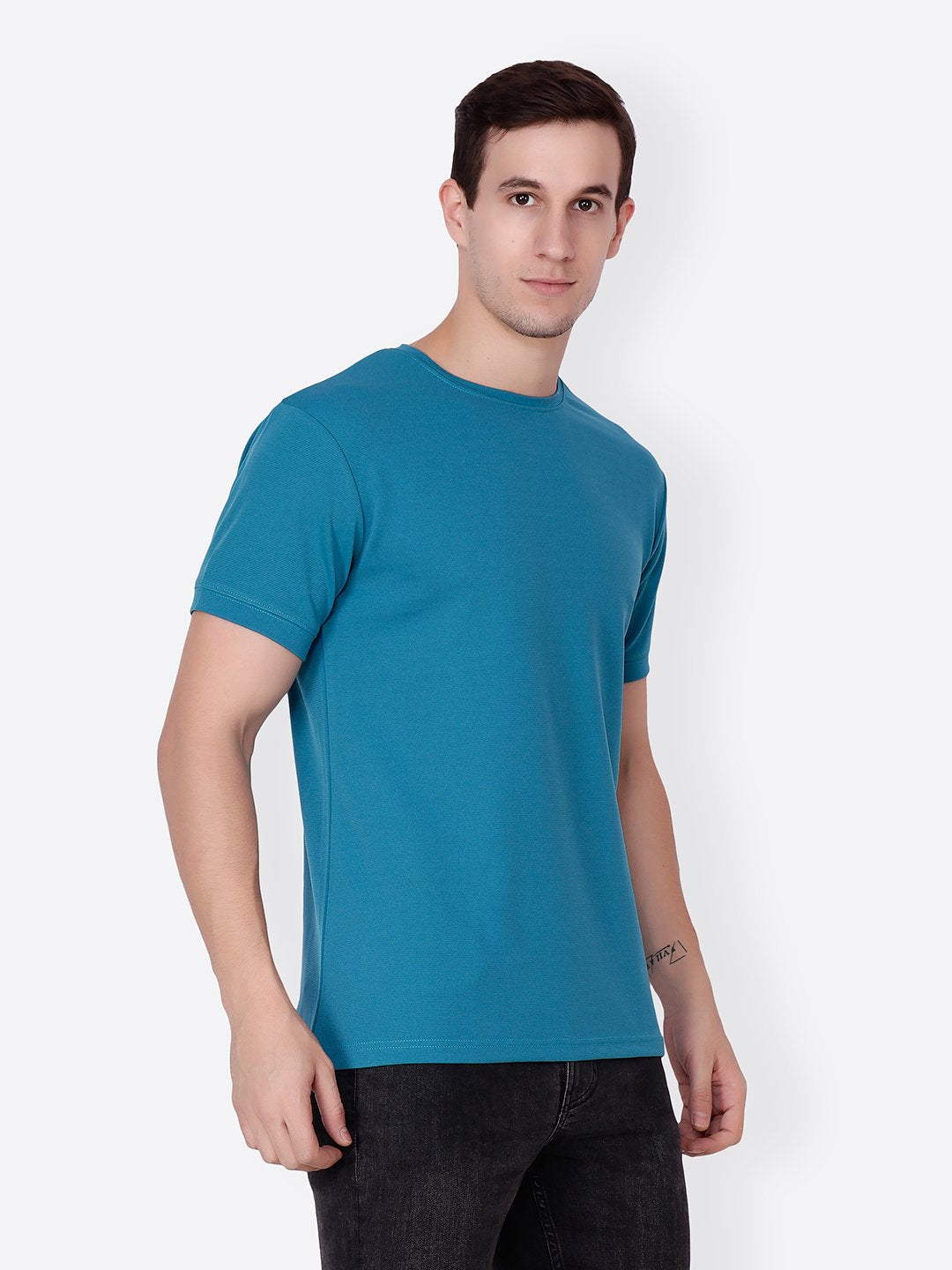 Blue Solid Tshirt
