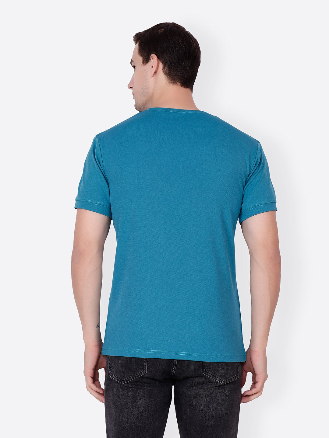 Blue Solid Tshirt