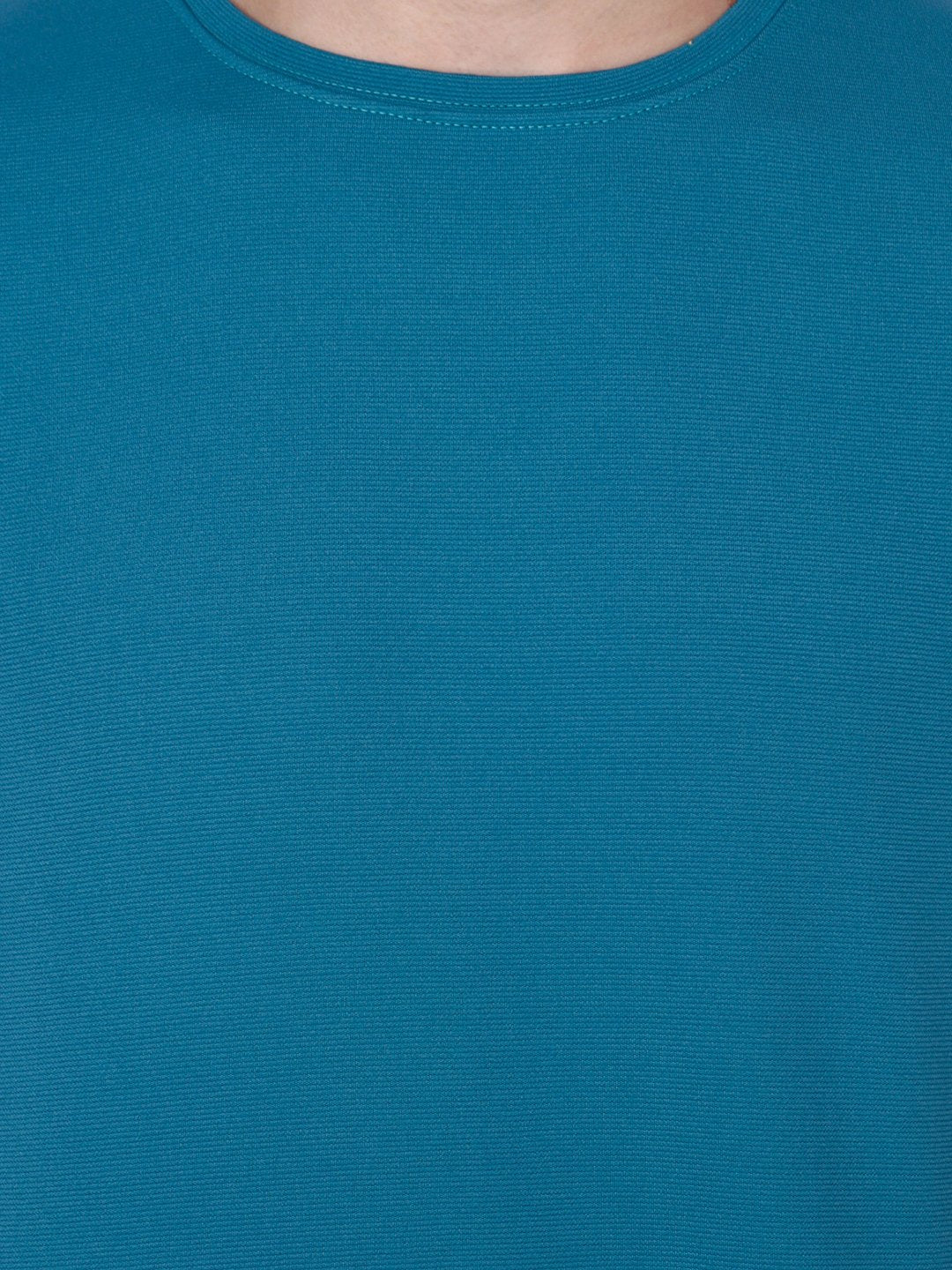 Blue Solid Tshirt