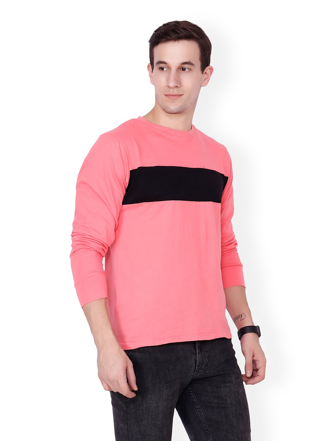 Dark Pink Solid Tshirt