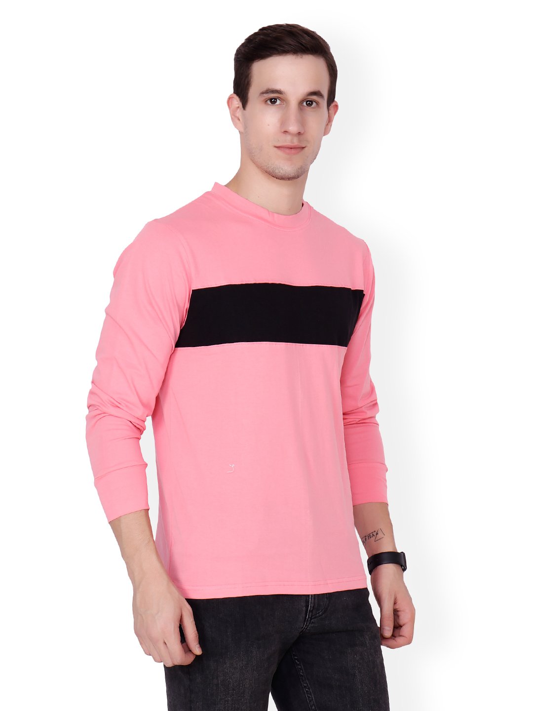 Light Pink Solid Tshirt