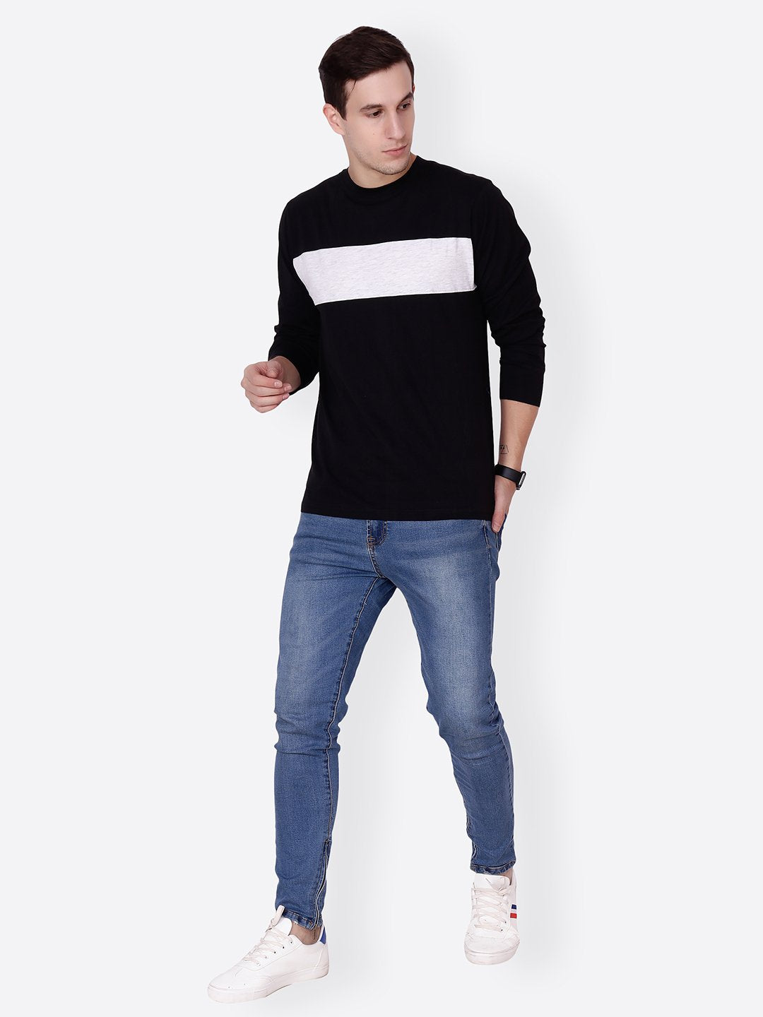 Black Solid Tshirt