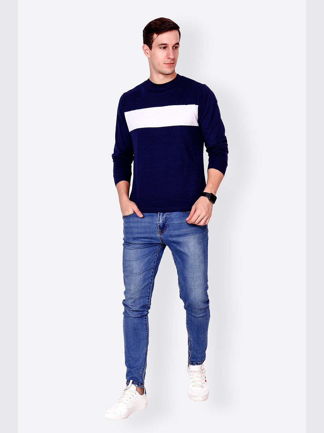 Navy Solid Tshirt
