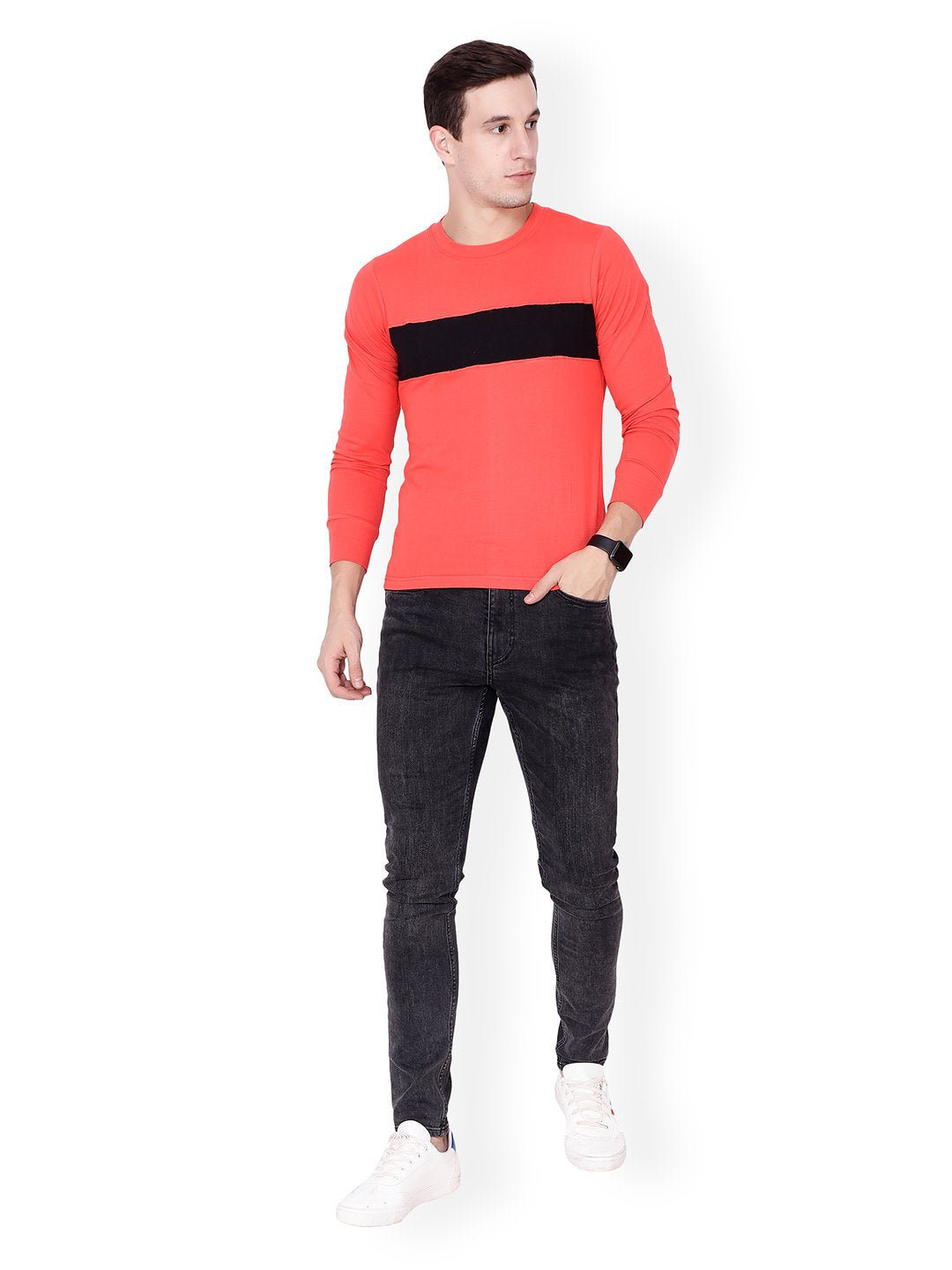 Orange Solid Tshirt