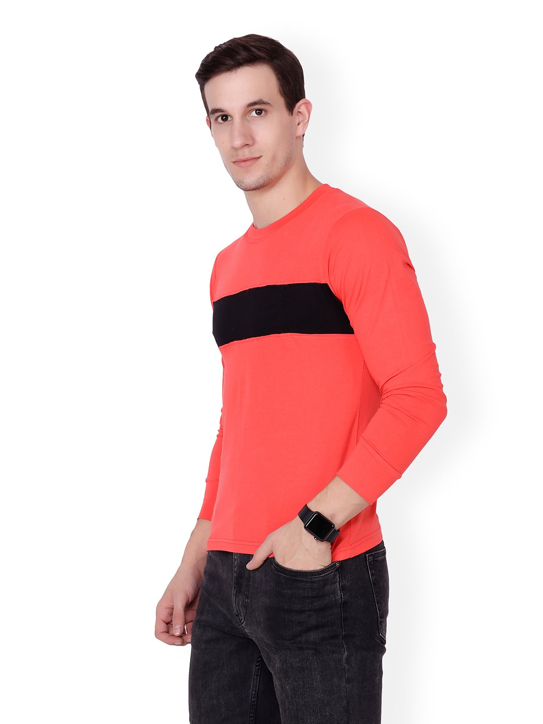 Orange Solid Tshirt