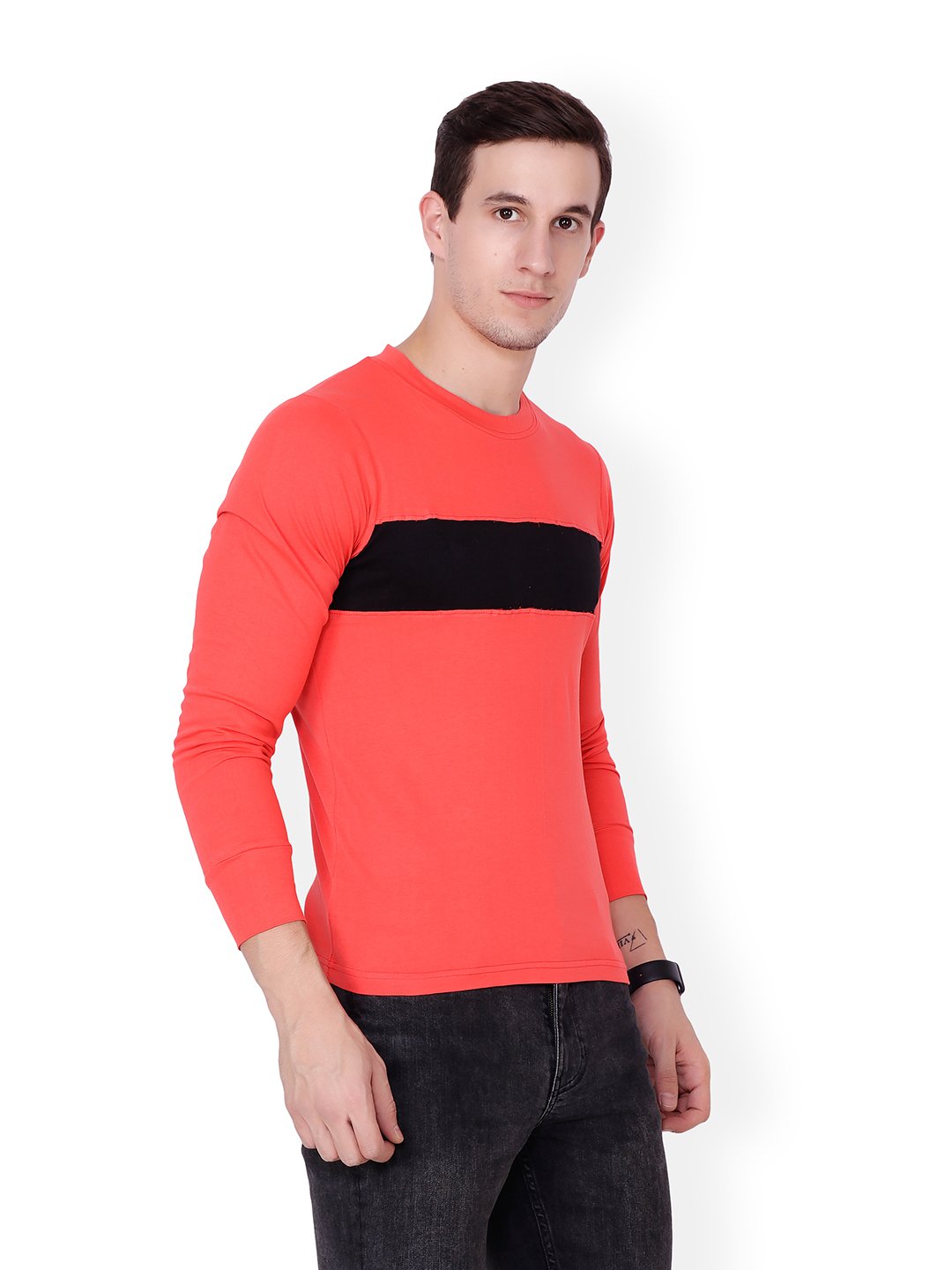 Orange Solid Tshirt